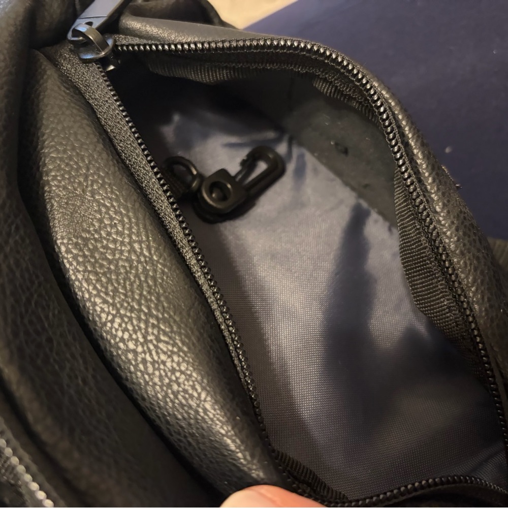 adidas Black Crossbody Fanny Pack with Gold Logo - Picture 4 of 4
